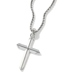 Men John Hardy Tags & Pendants^Cross Pendant Necklace, Sterling Silver