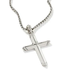 Men John Hardy Tags & Pendants^Cross Pendant, Sterling Silver