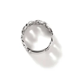 Men John Hardy Bands^Curb Chain Band Ring, Sterling Silver, Wide