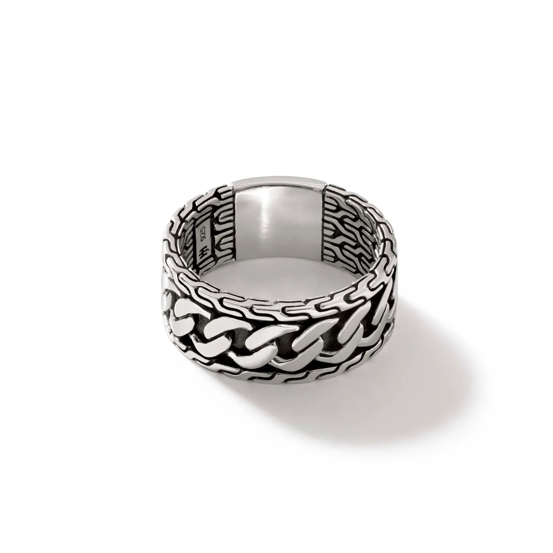 Men John Hardy Bands^Curb Chain Band Ring, Sterling Silver