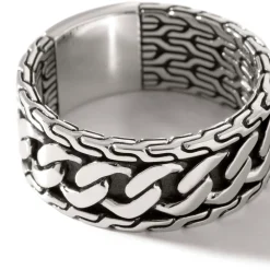 Men John Hardy Bands^Curb Chain Band Ring, Sterling Silver