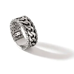 Men John Hardy Bands^Curb Chain Band Ring, Sterling Silver