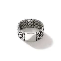 Men John Hardy Bands^Curb Chain Band Ring, Sterling Silver