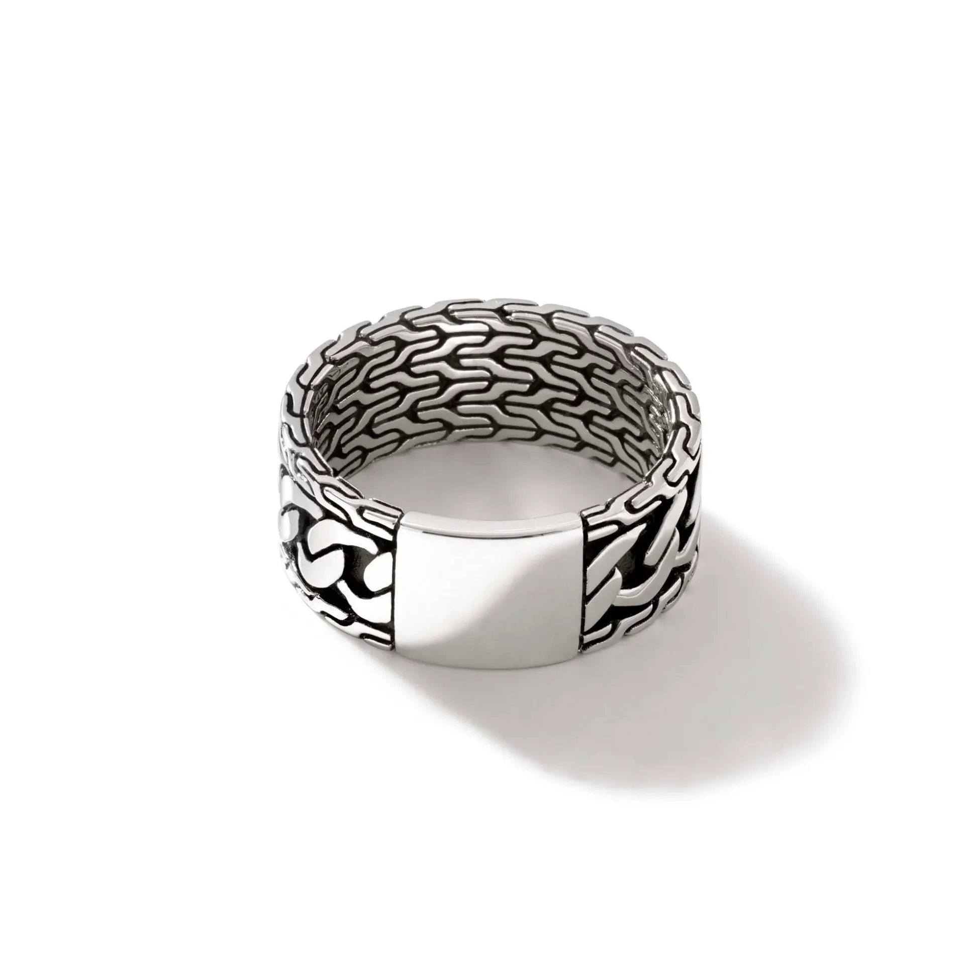Men John Hardy Bands^Curb Chain Band Ring, Sterling Silver