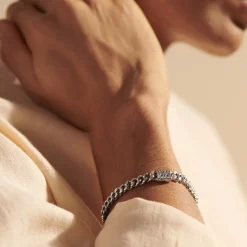 Men John Hardy Chains^Curb Chain Bracelet, Sterling Silver, 11Mm