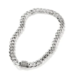 Women John Hardy Layering^Curb Chain Necklace, Sterling Silver, 14Mm