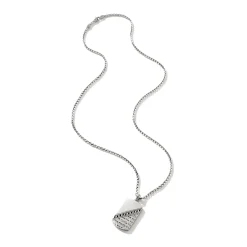 Men John Hardy Tags & Pendants^Curb Chain Tag Necklace, Sterling Silver