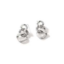 Women John Hardy Statement^Curb Drop Earring, Sterling Silver