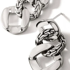 Women John Hardy Statement^Curb Drop Earring, Sterling Silver