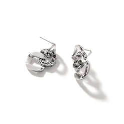 Women John Hardy Statement^Curb Drop Earring, Sterling Silver