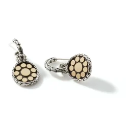 Women John Hardy Statement^Dot Drop Earring, Gold, Sterling Silver