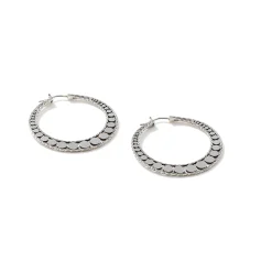 Women John Hardy Hoops^Dot Hoop Earring, Sterling Silver