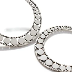 Women John Hardy Hoops^Dot Hoop Earring, Sterling Silver