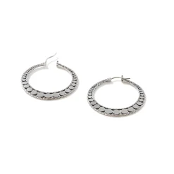 Women John Hardy Hoops^Dot Hoop Earring, Sterling Silver