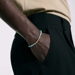 Men John Hardy Beads^Heishi Bracelet, Gemstones, Gold