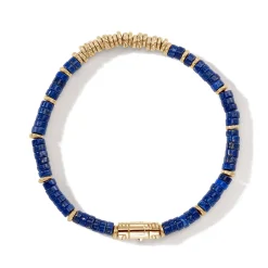 Men John Hardy Beads^Heishi Bracelet, Gemstones, Gold