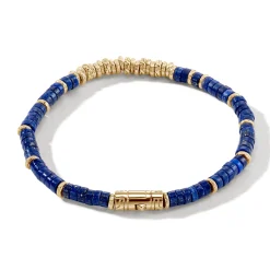 Men John Hardy Beads^Heishi Bracelet, Gemstones, Gold
