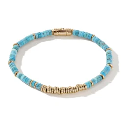Men John Hardy Beads^Heishi Bracelet, Gemstones, Gold