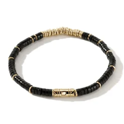 Men John Hardy Beads^Heishi Bracelet, Gemstones, Gold