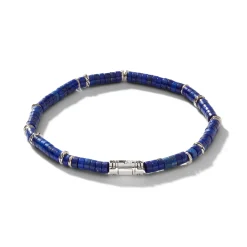 Men John Hardy Beads^Heishi Bracelet, Gemstones, Sterling Silver