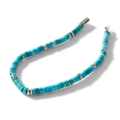 Men John Hardy Beads^Heishi Bracelet, Gemstones, Sterling Silver