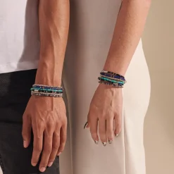 Men John Hardy Beads^Heishi Bracelet, Gemstones, Sterling Silver