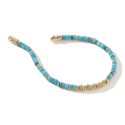 Men John Hardy Beads^Heishi Bracelet, Gemstones, Gold