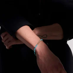 Men John Hardy Beads^Heishi Bracelet, Gemstones, Gold