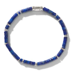 Men John Hardy Beads^Heishi Bracelet, Gemstones, Sterling Silver