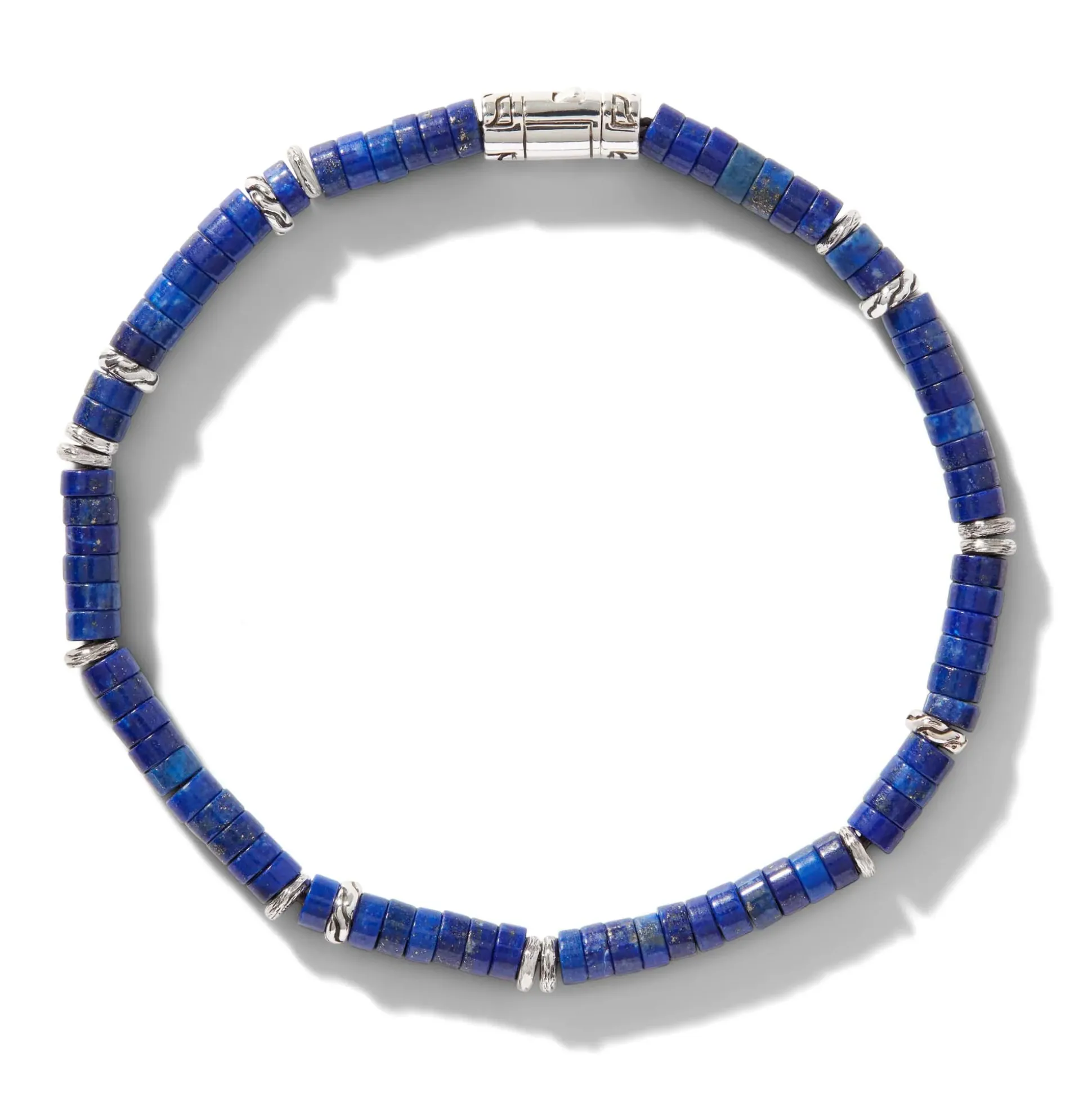 Men John Hardy Beads^Heishi Bracelet, Gemstones, Sterling Silver