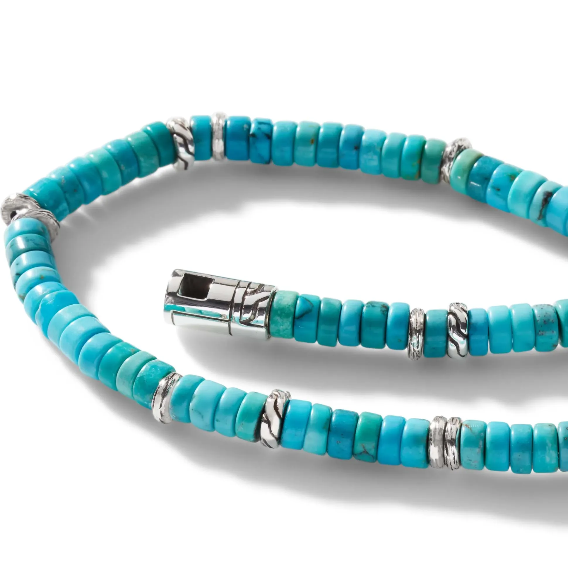Men John Hardy Beads^Heishi Bracelet, Gemstones, Sterling Silver