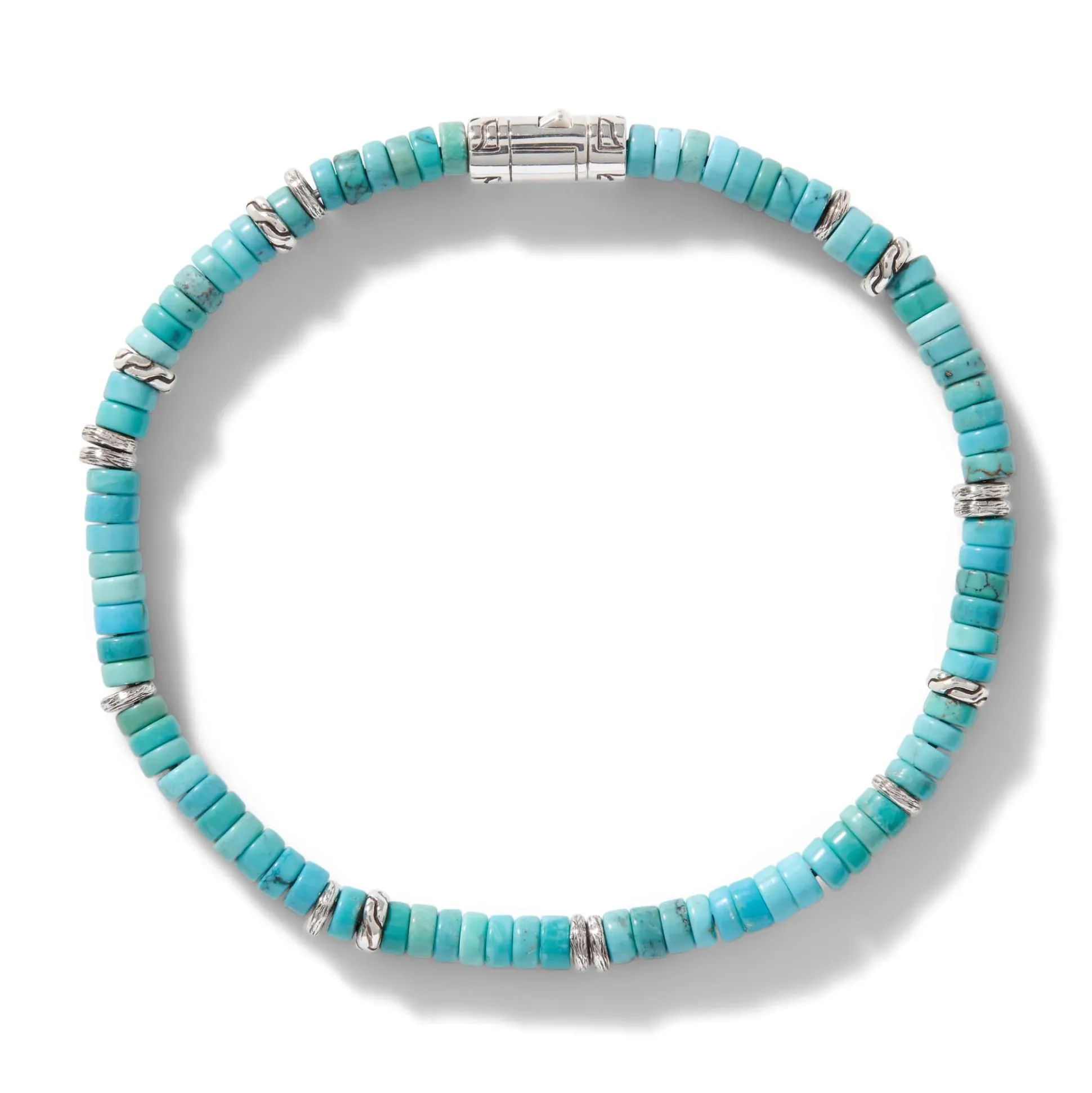 Men John Hardy Beads^Heishi Bracelet, Gemstones, Sterling Silver