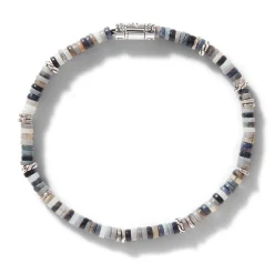 Men John Hardy Beads^Heishi Bracelet, Gemstones, Sterling Silver