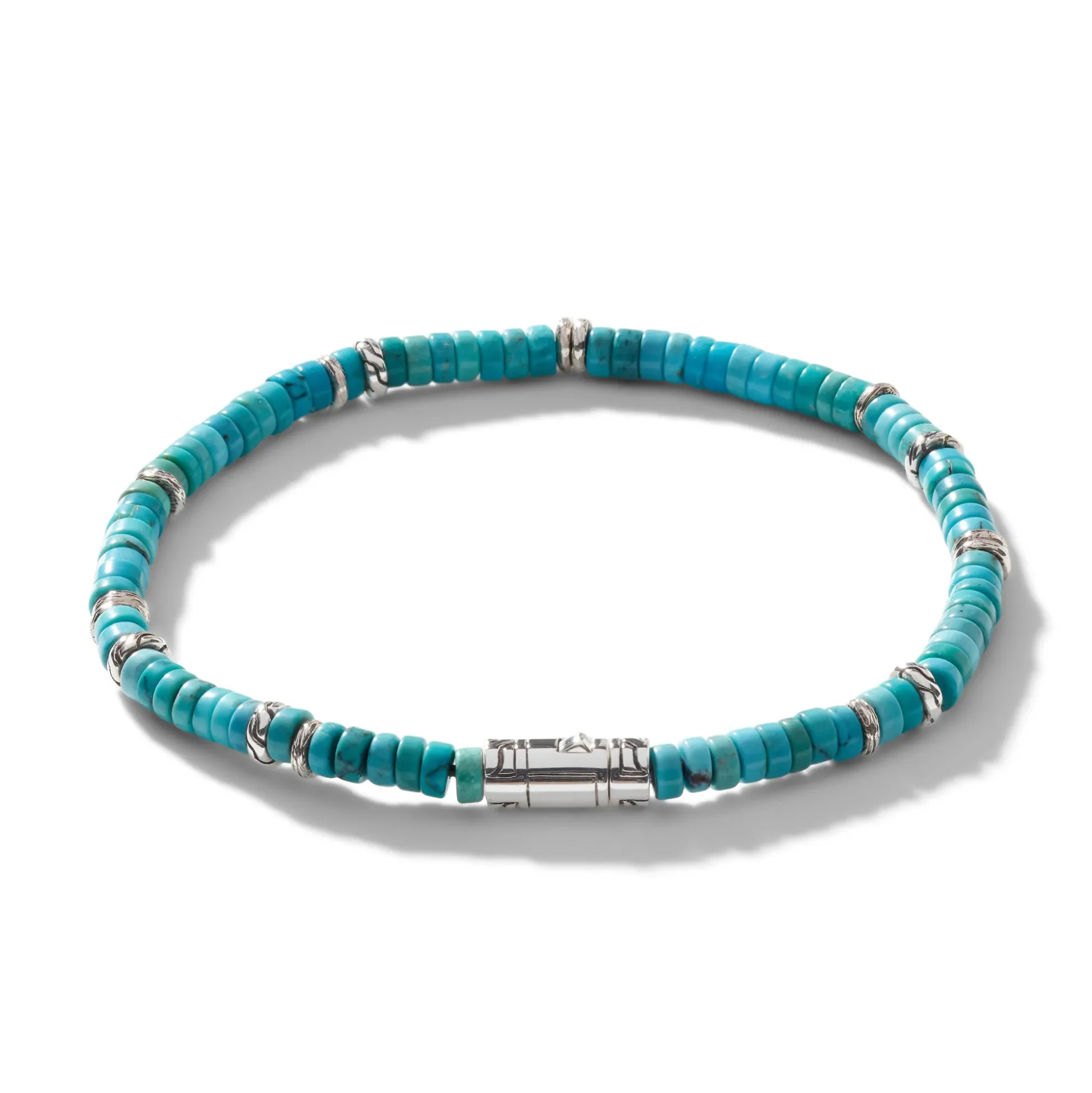 Men John Hardy Beads^Heishi Bracelet, Gemstones, Sterling Silver