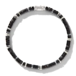 Men John Hardy Beads^Heishi Bracelet, Gemstones, Sterling Silver