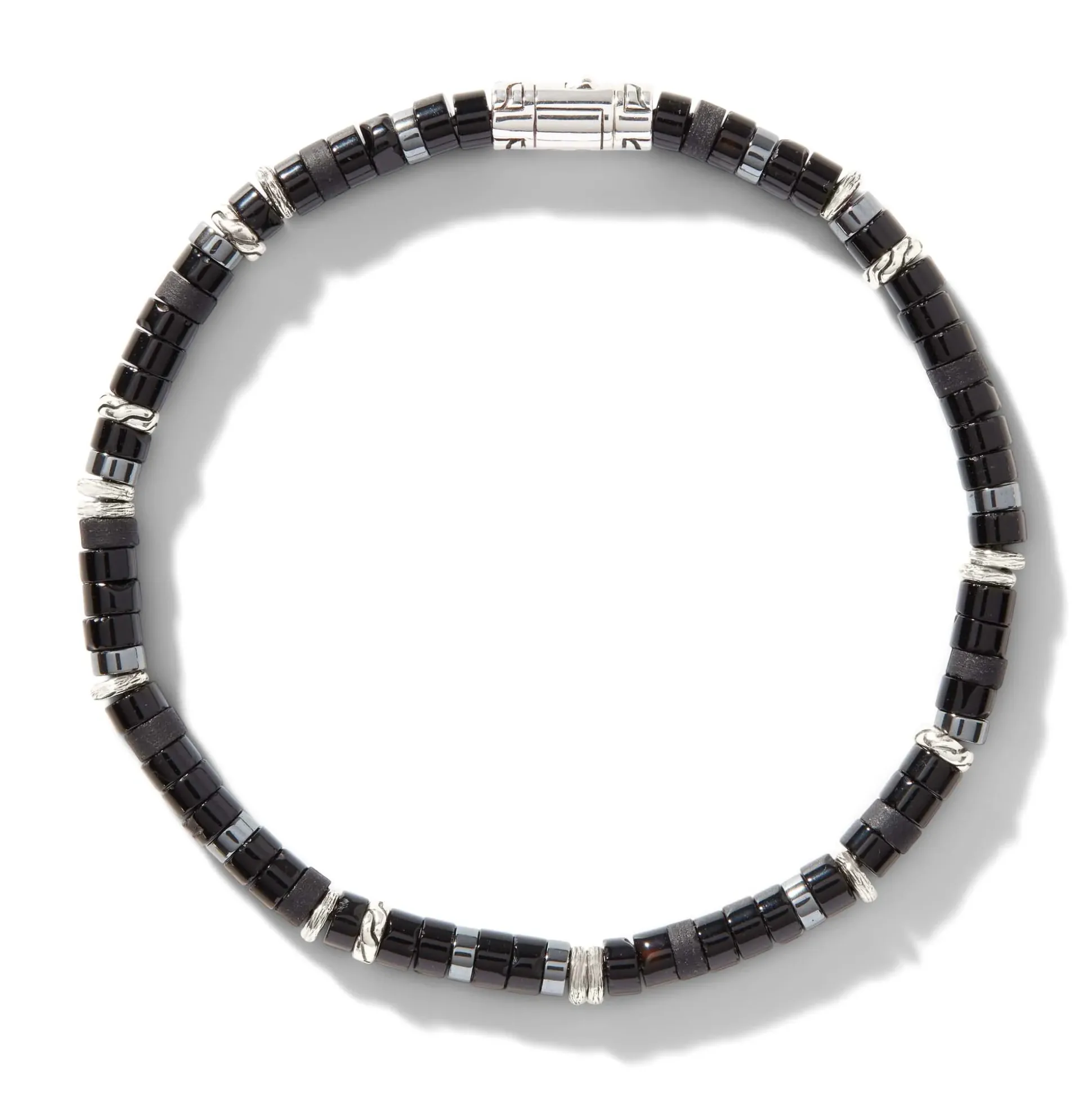 Men John Hardy Beads^Heishi Bracelet, Gemstones, Sterling Silver