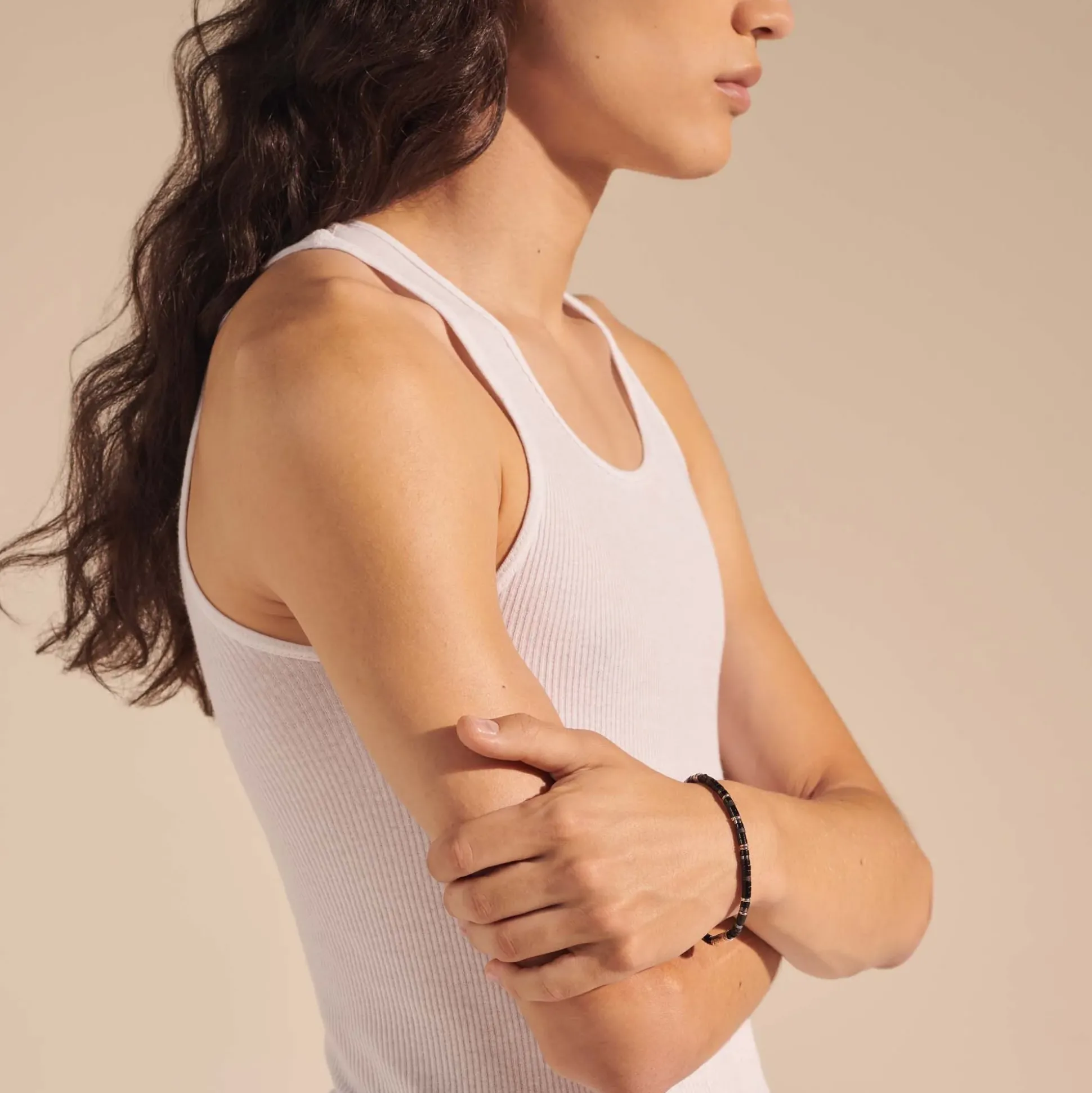 Men John Hardy Beads^Heishi Bracelet, Gemstones, Sterling Silver