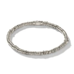 Men John Hardy Beads^Heishi Bracelet, Sterling Silver
