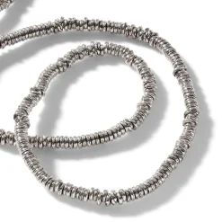 Men John Hardy Beads^Heishi Necklace, Sterling Silver