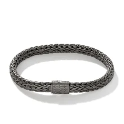 Men John Hardy Chains^Icon Bracelet, Dark Silver, 7.5Mm