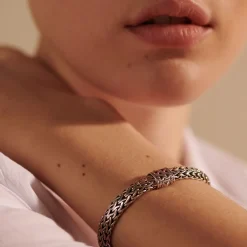 Men John Hardy Chains^Icon Bracelet, Dark Silver, 7.5Mm