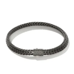 Men John Hardy Chains^Icon Bracelet, Dark Silver, 6.5Mm