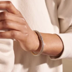 Men John Hardy Chains^Icon Bracelet, Gold, Silver, Diamonds, 7.5Mm