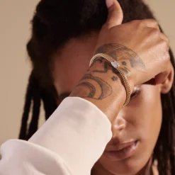 Men John Hardy Chains^Icon Bracelet, Gold, Silver, Diamonds, 7.5Mm