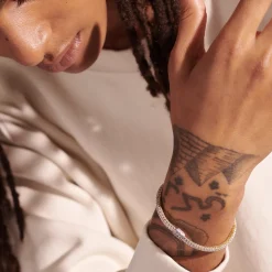 Men John Hardy Chains^Icon Bracelet, Gold, Silver, Diamonds, 7.5Mm