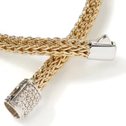 Men John Hardy Chains^Icon Bracelet, Gold, Silver, Diamonds, 5Mm