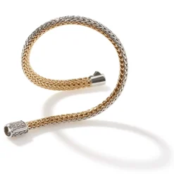 Men John Hardy Chains^Icon Bracelet, Gold, Silver, Diamonds, 5Mm