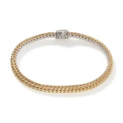Men John Hardy Chains^Icon Bracelet, Gold, Silver, Diamonds, 5Mm