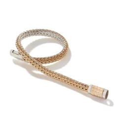 Men John Hardy Chains^Icon Bracelet, Gold, Sterling Silver, 5Mm