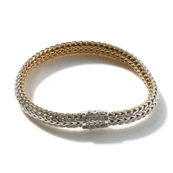 Men John Hardy Chains^Icon Bracelet, Gold, Sterling Silver, 5Mm